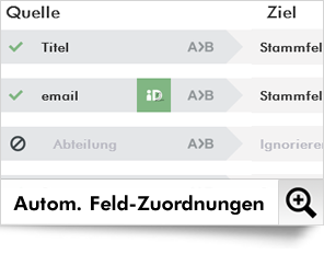 Dialog-Mail bietet die mächstigste Import-Funktion der gesamten Branche.